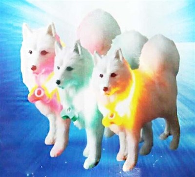 BUFFER® Mavi Renk Neon Led Işıklı Kedi Köpek Kolyesi (18,5 cm)