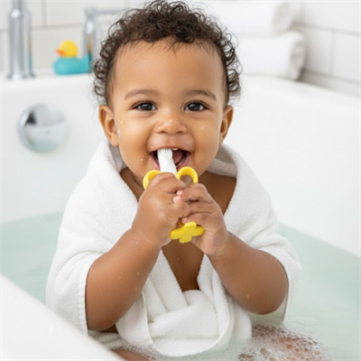 BUFFER® Muz Şekilli Diş Kaşıma Aparatı – Bebekler İçin Silikon Diş Kaşıyıcı, Diş Çıkarma Oyuncağı