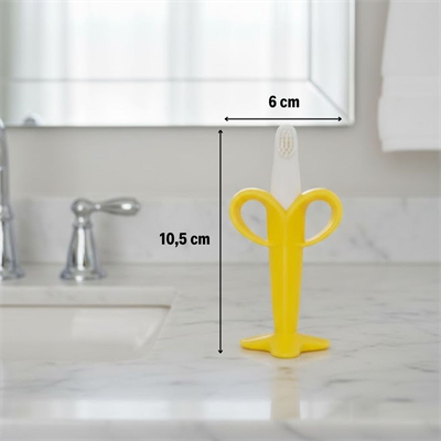 BUFFER® Muz Şekilli Diş Kaşıma Aparatı – Bebekler İçin Silikon Diş Kaşıyıcı, Diş Çıkarma Oyuncağı