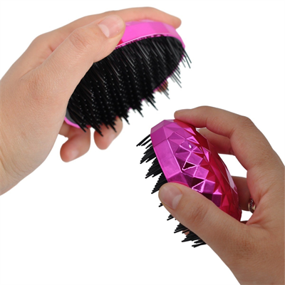 BUFFER® Neon Pembe Düzleştirici Tarak Geniş AralıklıHer Saç Tipine Uygun Fırçalı Saç Düzleştirici