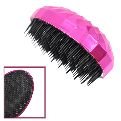 BUFFER® Neon Pembe Düzleştirici Tarak Geniş AralıklıHer Saç Tipine Uygun Fırçalı Saç Düzleştirici