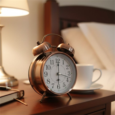 BUFFER® Nostaljik Çalar Saat – Retro Tasarım, Sessiz Akan Mekanizma, Yüksek Sesli Alarm, Masa ve Komodin İçin Dekoratif Saat