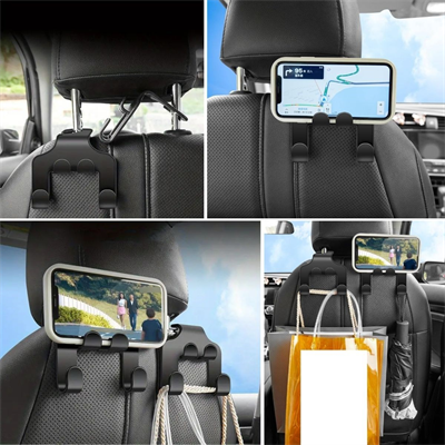 BUFFER® Oto Koltuk Arkası Düzenleyici Organizer Askılıklı Telefon,Tablet Tutucu