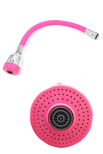 BUFFER® Oynar Başlıklı Tasarruflu Kubar Musluk Borusu ve Başlığı  Pembe