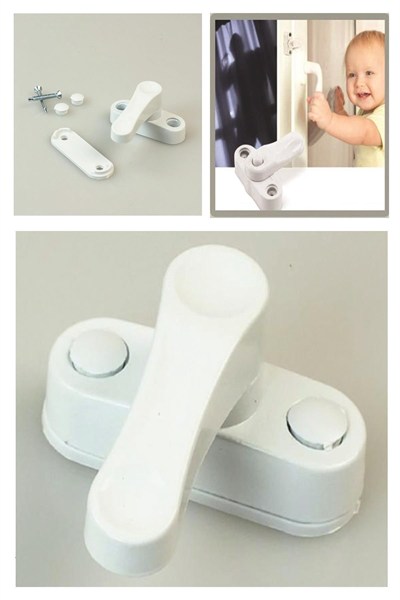 BUFFER® PVC Pimapen Pencere Cam Balkon Kapısı Güvenli Emniyet Kilidi