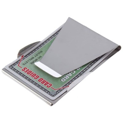 BUFFER® Paslanmaz Çelik Cüzdan Slim Clip