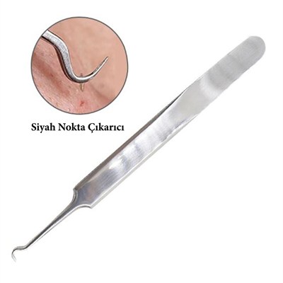 BUFFER® Paslanmaz Çelik Siyah Nokta Sivilce ve Akne Temizleyici Set 3lü Kit