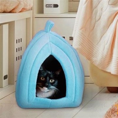 BUFFER® Pet Hut Polar Kedi ve Köpek Yatağı - Mavi