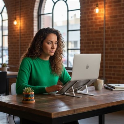 BUFFER® Plastik Katlanır Tablet Standı – Ayarlanabilir Açılı, Taşınabilir Masaüstü Telefon ve Tablet Tutucu Stand