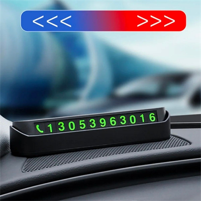 BUFFER® Pratik Fosforlu Telefon Numarası Yamzak İçin Araç İçi Oto Numaratör Numaralık