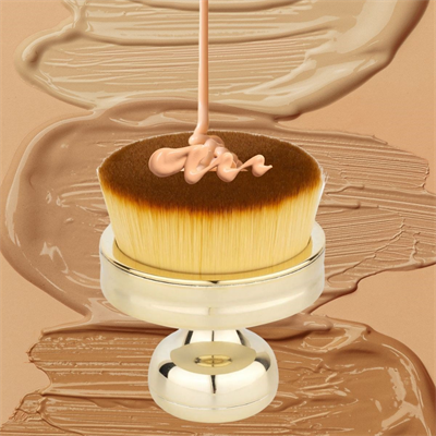 BUFFER® Profesyonel Geniş Pratik Tutma Saplı Gold Büyük Fondöten Yayma Fırçası