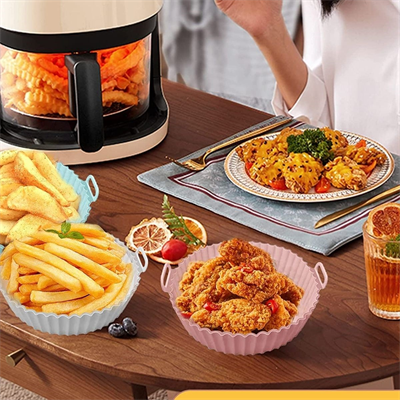 BUFFER® Renkli Isıya Dayanıklı Yıkanılabilir Silikon Fırın Ve Airfryer Yuvarlak Model Pişirme Matı 20 Cm