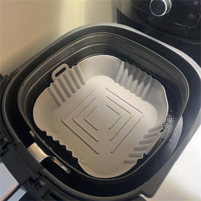 BUFFER® Renkli Isıya Dayanıklı Yıkanılabilir Silikon Fırın  Airfryer Kare Model Pişirme Matı 20 cm