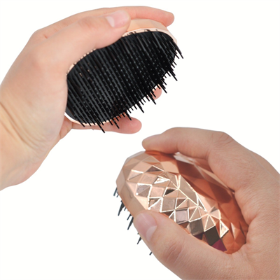 BUFFER® Rose Gold Saç Düzleştirici Tarak Geniş AralıklıHer Saç Tipine Uygun Fırçalı Saç Düzleştiric