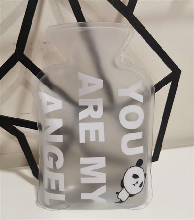 BUFFER® Şeffaf Çanta Boy Mini El Isıtıcı Patlamaz Mesajlı Sıcak Su Torbası