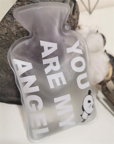 BUFFER® Şeffaf Çanta Boy Mini El Isıtıcı Patlamaz Mesajlı Sıcak Su Torbası