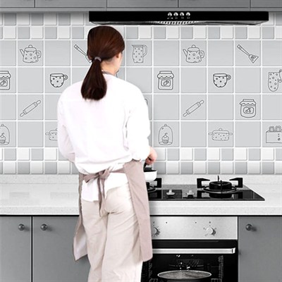 BUFFER® Sıcaklığa Dayanıklı Kendiliğinden Yapışkanlı Film Su ve Yağ Geçirmez Duvar Folyosu 5mt*60 cm