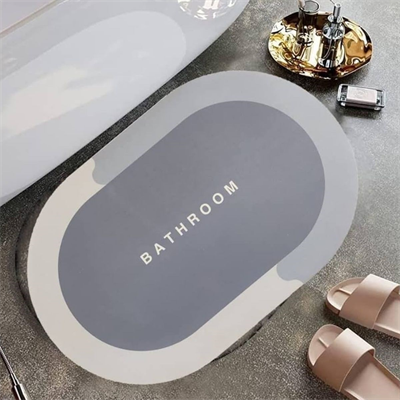 BUFFER® Sihirli Süper Su Emici Kaymaz Tabanlı Oval Paspas 40*60 cm