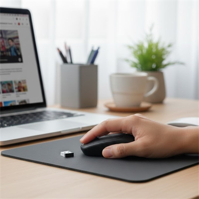 BUFFER® Siyah Renkli Ergonomik Sessiz Kablosuz Mouse – USB Alıcılı, Ofis ve Oyun İçin Konforlu Bilgisayar Faresi MS6310