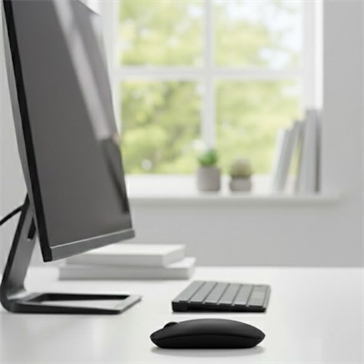 BUFFER® Siyah Renkli Ergonomik Sessiz Kablosuz Mouse – USB Alıcılı, Ofis ve Oyun İçin Konforlu Bilgisayar Faresi MS6310