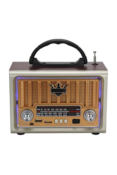 BUFFER® Taşınabilir Klasik AM/FM/SW  Retro Nostaljik Radyo