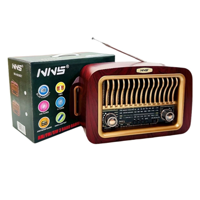BUFFER® Taşınabilir Klasik AM/FM/SW Transistör Retro Nostaljik Radyo USB Şarjlı