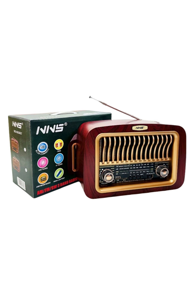 BUFFER® Taşınabilir Klasik AM/FM/SW Transistör Retro Nostaljik Radyo USB Şarjlı