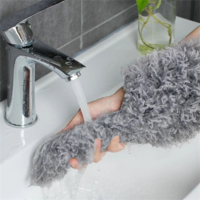 BUFFER® Teleskopik 3lü Mop Toz Alma Püskülü Çok Fonksiyonlu Temizlik Seti