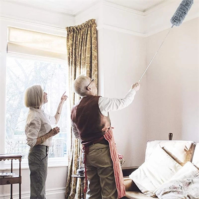 BUFFER® Teleskopik 3lü Mop Toz Alma Püskülü Çok Fonksiyonlu Temizlik Seti