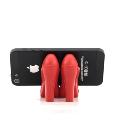 BUFFER® Topuklu Ayakkabı Şeklinde Slikon Cep Telefonu Tutucu Stand Aparat