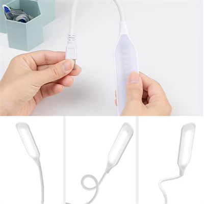 BUFFER® USB Girişli 14 Ledli 3 Kademeli Dokunmatik Masa/Kitap Okuma Lambası Ledi Beyaz