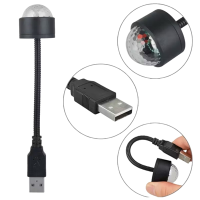 BUFFER® USB Sese Duyarlı 8 Farklı Mod Işıklı LED Atmosfer Işığı – Ambiyans Aydınlatması