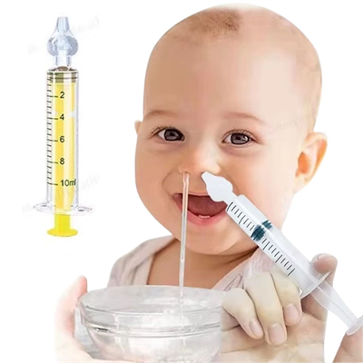 BUFFER® Yeniden Kullanılabilir, Manuel Burun Temizleyici 10ml Kapasiteli Burun Açıcı Şırınga