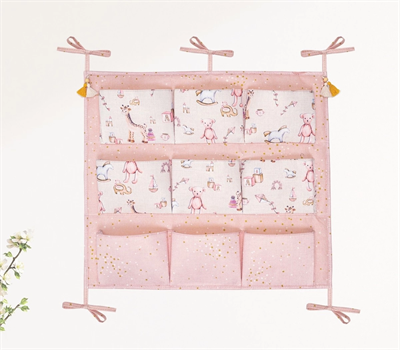 Baby 9 Cepli Bağlamalı Beşik Kenarı Düzenleyici (pembe)