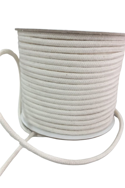 Bağcık İpi Pamuk 1 Cm Krem 5 Metre