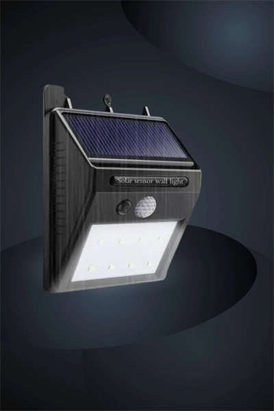 Bahçe Aydınlatma Sensörlü Güneş Enerjili Duvar Lambası 40 Led Işık