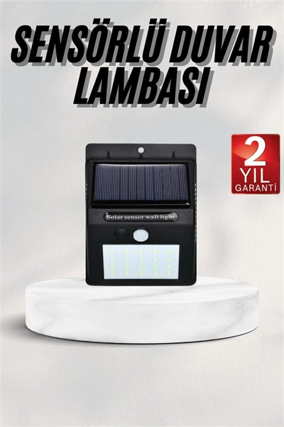 Bahçe Aydınlatması Güneş Enerjili Led Işık Lamba Sensörlü Dekoratif