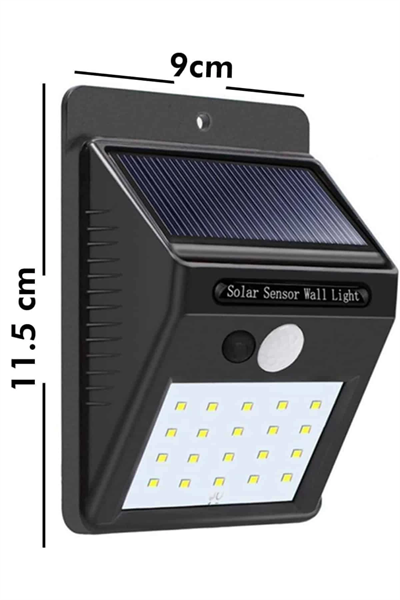 Bahçe Aydınlatması Güneş Enerjili Led Işık Lamba Sensörlü Dekoratif