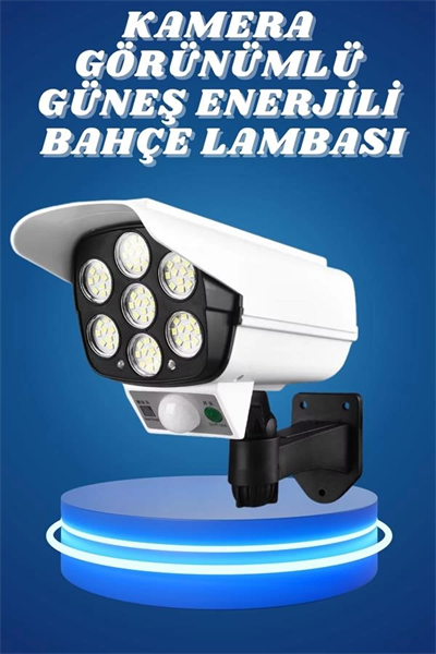 Bahçe Aydınlatması Hareket Sensörlü Led Aydınlatma Kamera Görünümlü