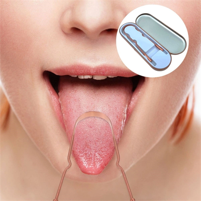 Bakır Oil Pulling Yağ Çekme Dil Plak Temizleme Aleti Dil Fırçası Sıyırıcı Dil Kaşığı Bx40