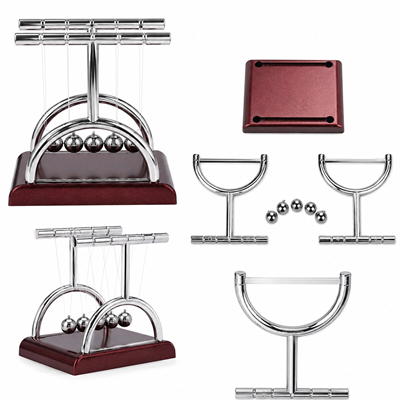 Balance Balls Orta Newton - Metal Denge Topları Masa Üstü Bx40