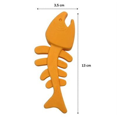 Balık Kemiği İskelet Şekilli Renkli Plastik Kedi Oyuncağı (3936)