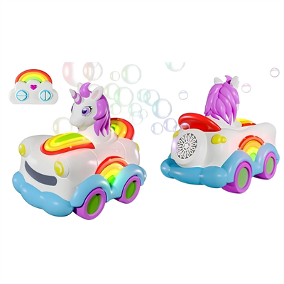 Baloncuk Çıkartan Uzaktan Kumandalı Unicorn Araba 3.7V.USB
