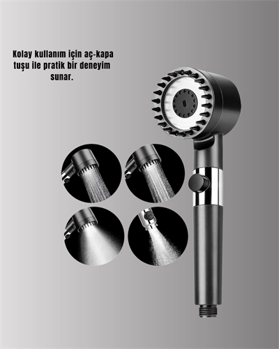 Banyo İçin Filtreli Duş Başlığı Pratik Kullanım