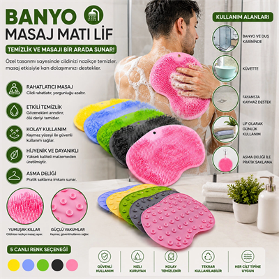 Banyo Masaj Matı 28cm Bx40