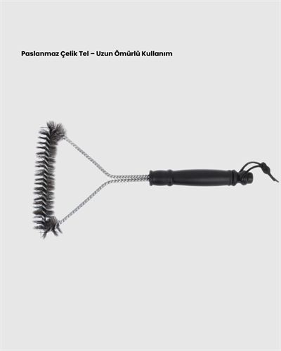 Barbekü ve Mangal İçin Tel Izgara Temizleyici Fırça
