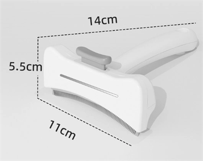 Basmalı Metal Uçlu Evcil Hayvan Tüy Toplama Tarağı  Cm-586 Bx40