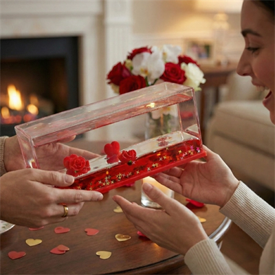 Batmayan Kalpli Güllü Akvaryum Hediyelik