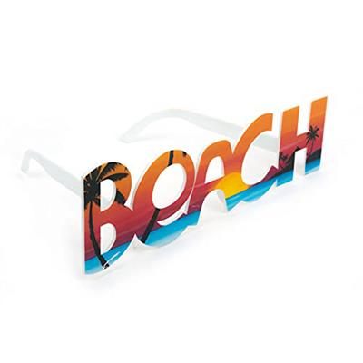 Beach Yazılı Parti Gözlüğü Yaza Merhaba Hawaii Show Gözlüğü 19x6 cm (3936)
