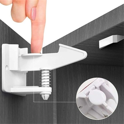 Bebek Çocuk Güvenliği Korumalı Yapışkan Çekmece Ve Dolap İçin Tutucu Gizli Güvenlik Kilidi Bx40